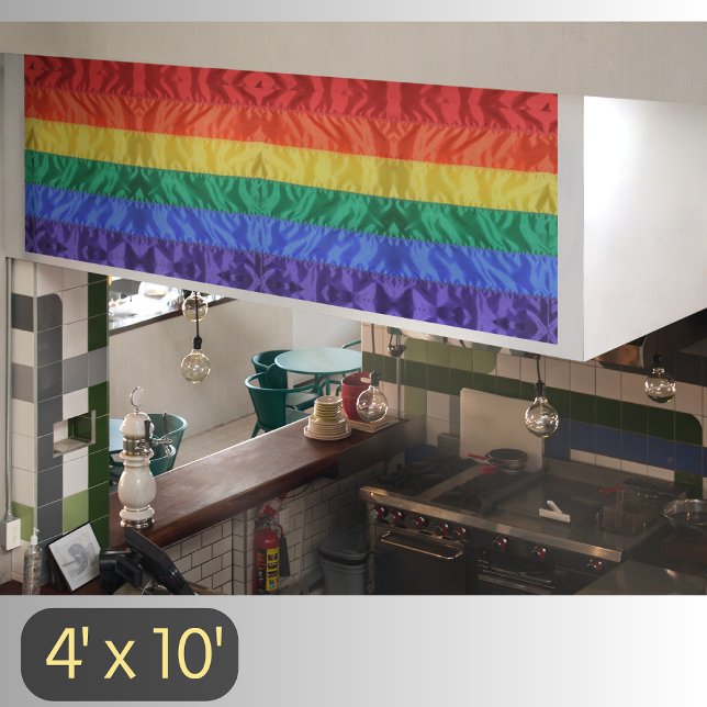 Rainbow Flag LGBTQ Rainbow Stripes LGBT Gay Pride  Banner (Creator Uploaded)