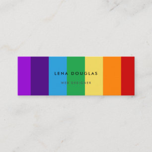 Rainbow flag mini business card