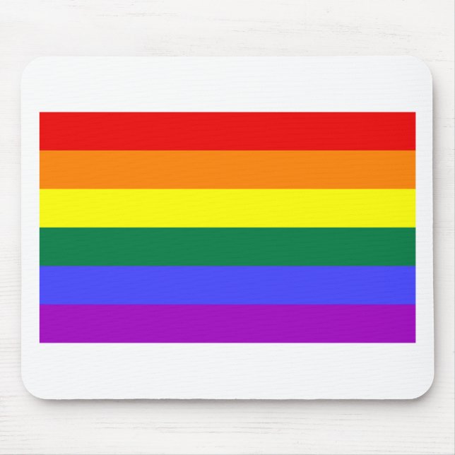 Rainbow Flag Mouse Pad (Front)