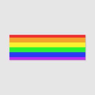 Rainbow Flag Name Tag