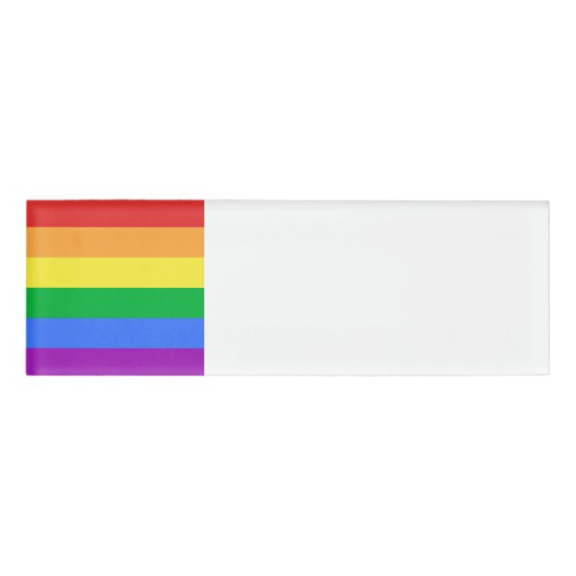 Rainbow Flag Name Tag (Front)