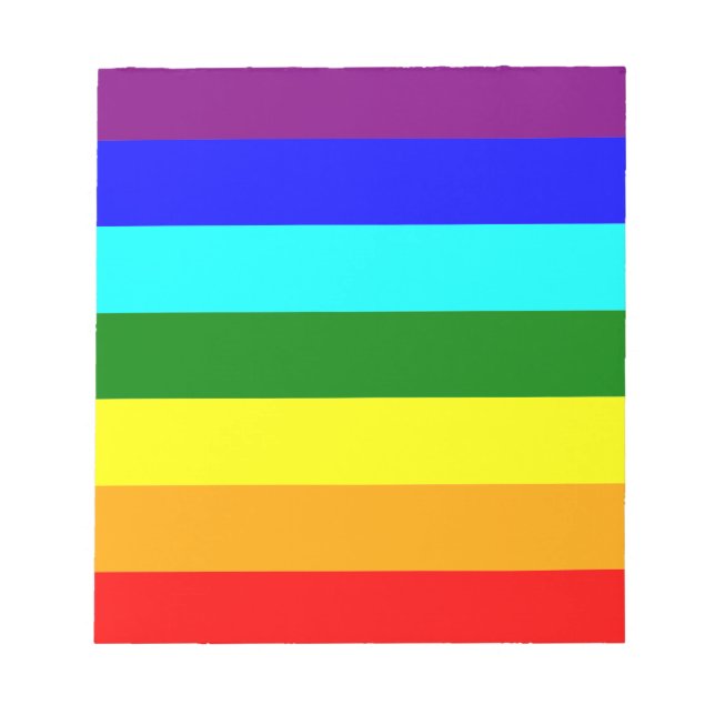 Rainbow Flag Notepad (Front)