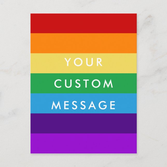 Rainbow flag postcard (Front)