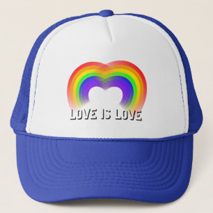 Rainbow Flag Pride and Equality Love is Love Trucker Hat