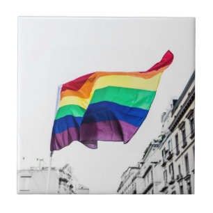 Rainbow Flag Pride Ceramic Tile