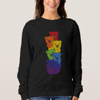 Rainbow Flag Pride Month LGBTQ Rainbow Bear Sweatshirt