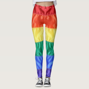 Rainbow flag rainbow stripes LGBT LGBTQ+ gay pride Leggings