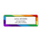 Rainbow flag return address label