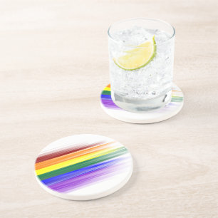 Rainbow Flag Sandstone Coaster