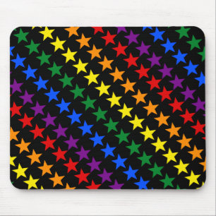 RAINBOW FLAG STARS + your ideas Mouse Pad