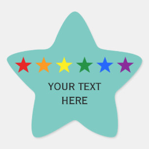 RAINBOW FLAG STARS + your ideas Star Sticker