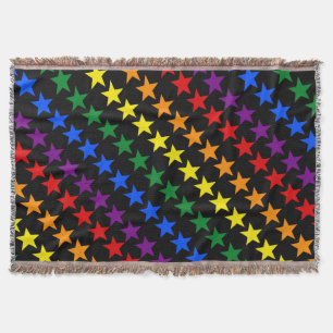 RAINBOW FLAG STARS + your ideas Throw Blanket