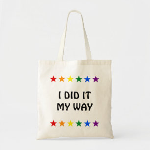 RAINBOW FLAG STARS + your ideas Tote Bag
