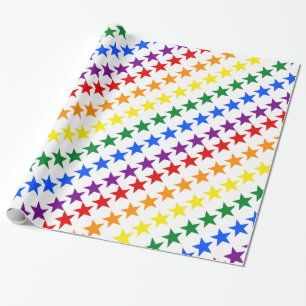 RAINBOW FLAG STARS + your ideas Wrapping Paper
