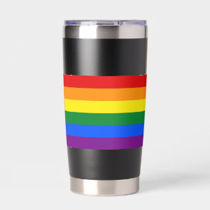 RAINBOW FLAG - STRIPES - LGBT colours Insulated Tumbler