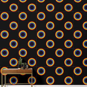 RAINBOW FLAG - STRIPES - LGBT colours Rings Wallpaper