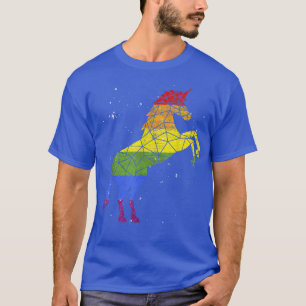 Rainbow Flag Unicorn Magical Animal Gay Pride LGBT T-Shirt