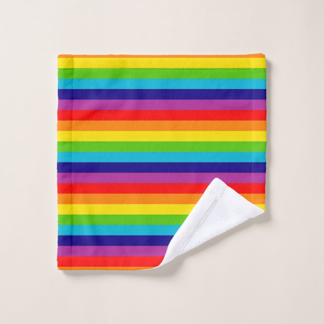 Rainbow Flag  Wash Cloth (Wash Cloth)