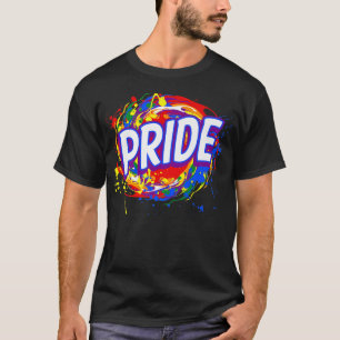 Rainbow Flag With Smile  LGBT & LGBTQ Premium  T-Shirt