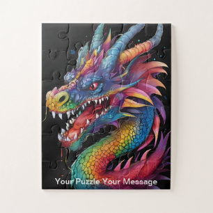 Rainbow Flame: The Friendly Dragon Jigsaw Puzzle