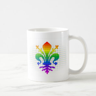 Rainbow Fleur-de-lis Coffee Mug