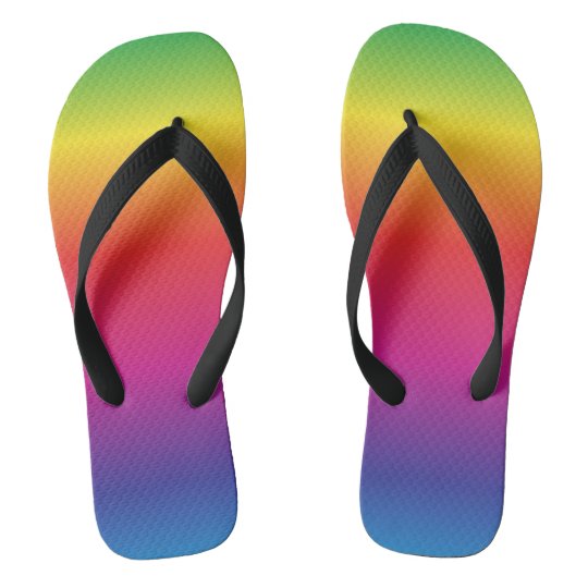 rainbow thongs