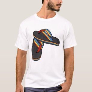 Rainbow Flip Flops 70s, 80s and 90s Vintage T-Shirt