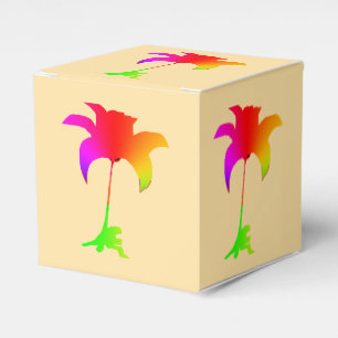 Rainbow Floral  Favour Box