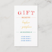 Rainbow Floral Gay Wedding Gift Registry