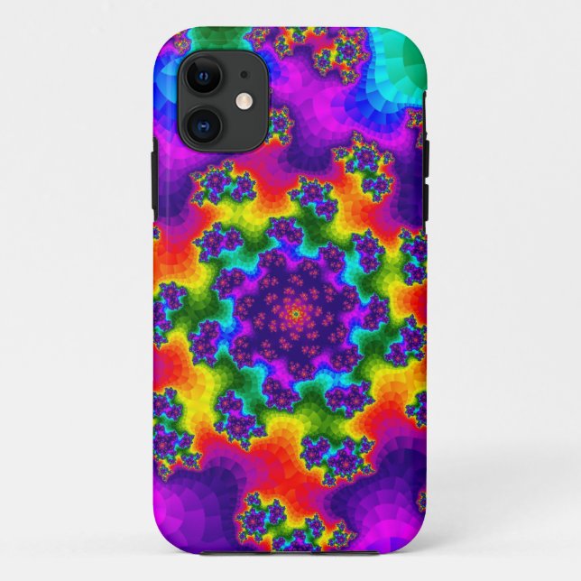 Rainbow Floral Sprinkles Case-Mate iPhone Case (Back)