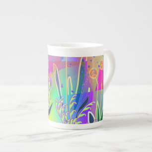 Rainbow Florals Bone China Mug
