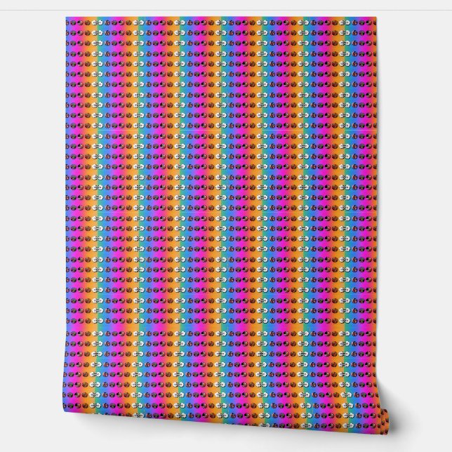 Rainbow Florets  Wallpaper (Unrolling)