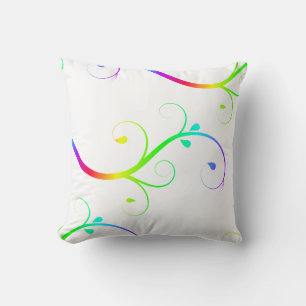 Rainbow Flourish Cushion