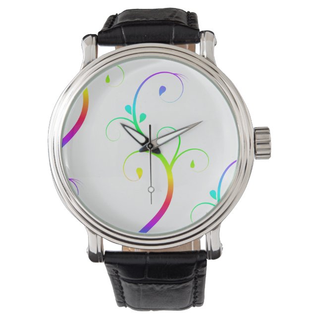 Rainbow Flourish Watch (Front)