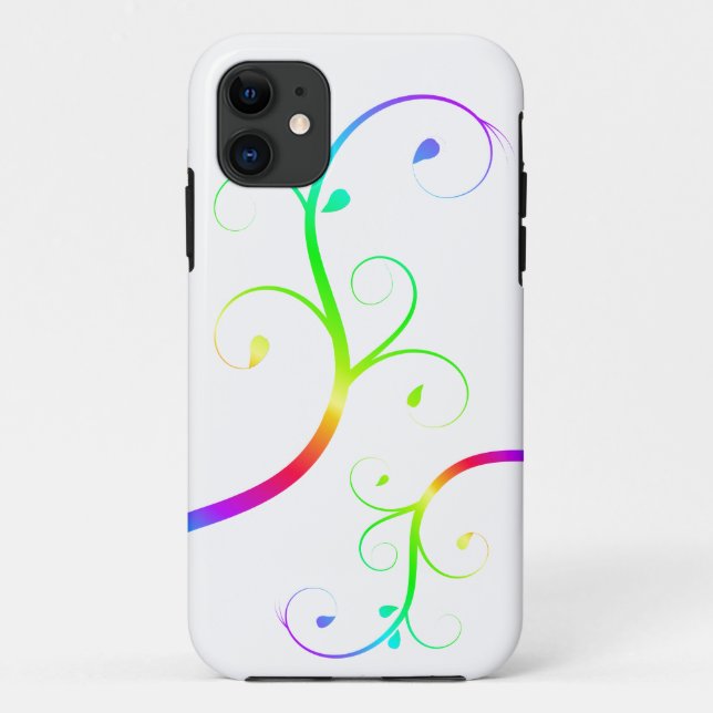 Rainbow Flourishes Case-Mate iPhone Case (Back)