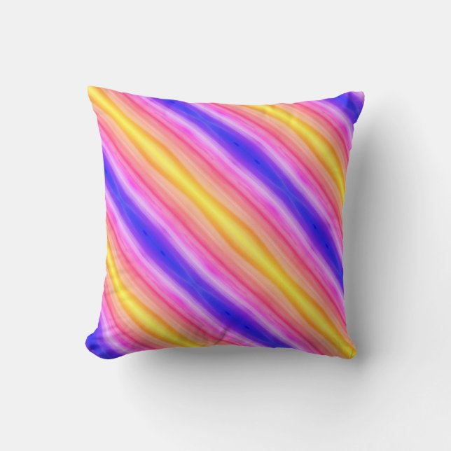 Rainbow Flow Striped  Cushion (Front)