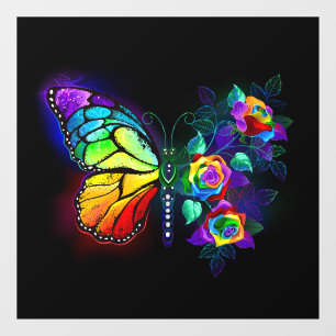 Rainbow flower butterfly