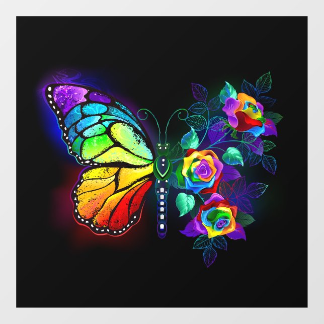 Rainbow flower butterfly (Sheet)