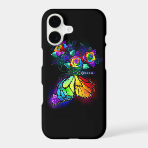 Rainbow flower butterfly
