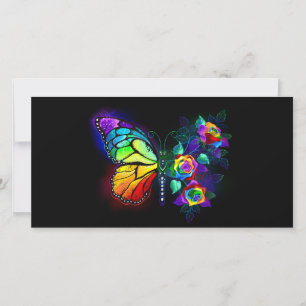 Rainbow flower butterfly announcement