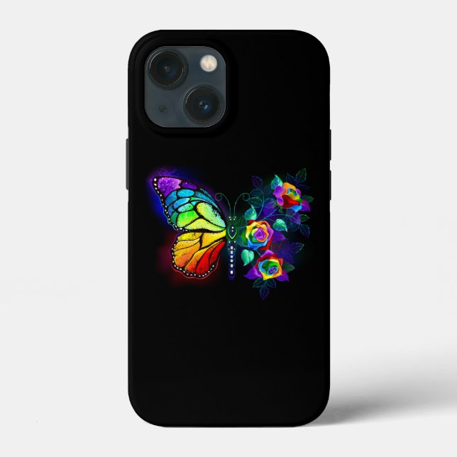 Rainbow flower butterfly Case-Mate iPhone case (Back)
