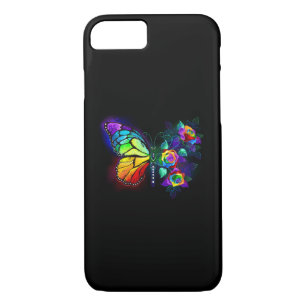 Rainbow flower butterfly iPhone 8/7 case