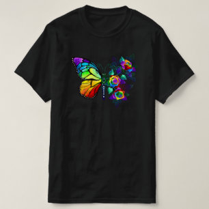 Rainbow flower butterfly T-Shirt