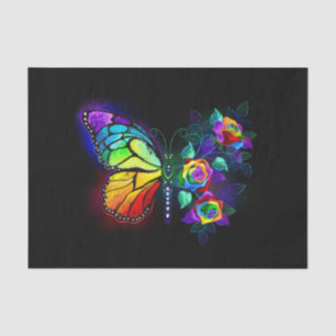 Rainbow flower butterfly tissue paper