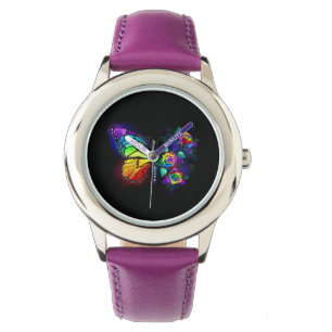 Rainbow flower butterfly watch