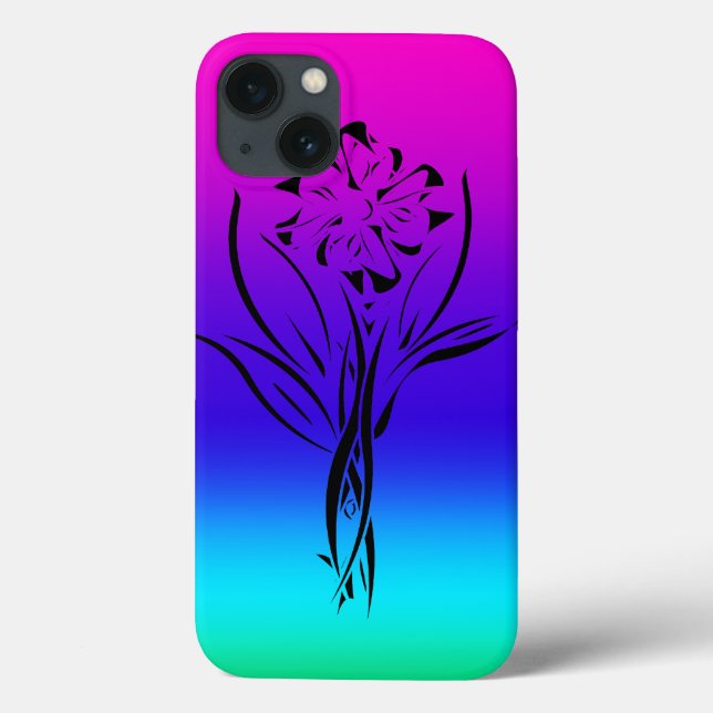 Rainbow Flower Case-Mate iPhone Case (Back)