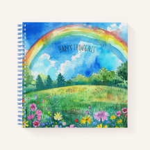 Rainbow Flower Garden Happy Thoughts Mental Health