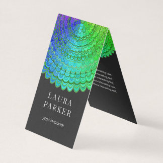 Rainbow Flower Mandala Business Card