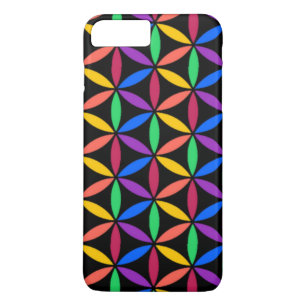 Rainbow Flower of Life Pattern iPhone 8 Plus/7 Plus Case