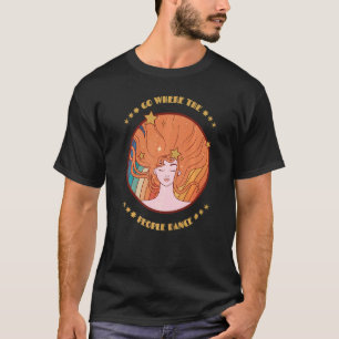 Rainbow Flower Power 60s 70s 80s Party Costume T-Shirt